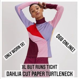 THE KIT's Dahlia Turtleneck. LOVE ❤️ this unique top - selling b/c tight on me.